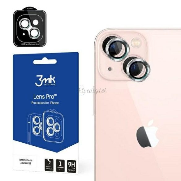 3mk Lens Protection™ - iPhone 13 mini/iPhone 13 kamera lencse védő fólia - ezüst színű