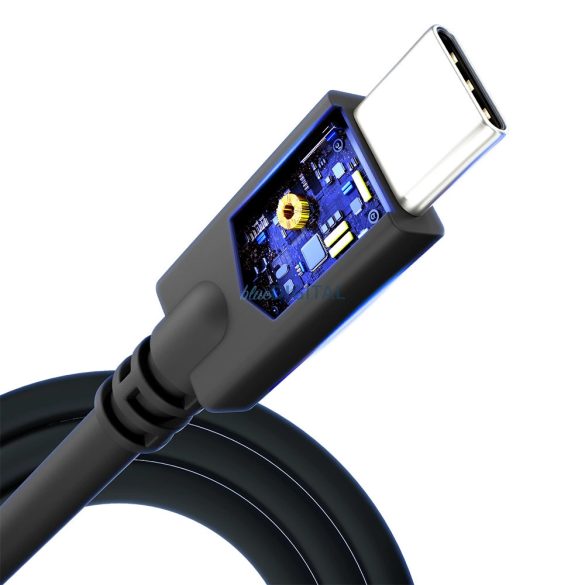 3mk Hyper Cable Type-C - Type-C kábel 100W 4K 60Hz 1m - Fekete
