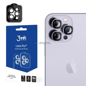 Kameraüveg iPhone 14 Pro Max / 14 Pro 9H 3mk lencsevédelem Lens Protection Pro Series Lila