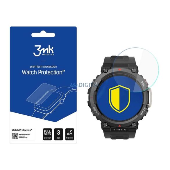 Amazfit T-Rex 2 - 3mk Watch Protection™ v. FlexibleGlass Lite fólia