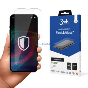 Edzett üveg iPhone 14 Pro / iPhone 14 hibrid flexi 7H a 3mk FlexibleGlass sorozat