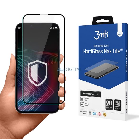 Edzett üveg az iPhone 14 / 13 Pro / 13 9H 3mk HardGlass Lite sorozat