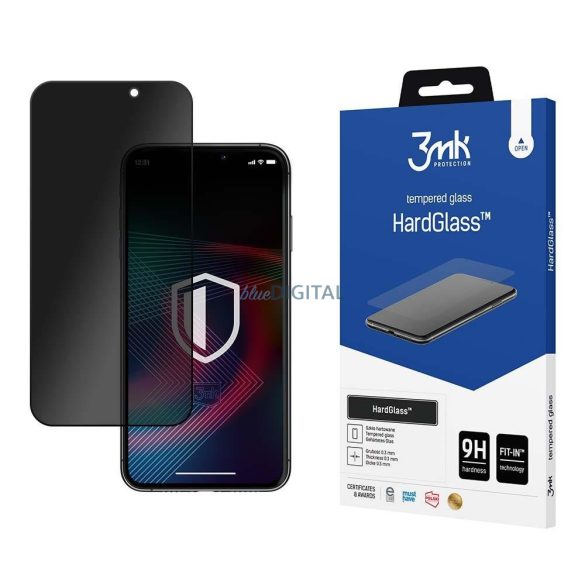 Edzett üveg iPhone 14 Pro 9H Privacy Anti Spy Series 3mk HardGlass Max Privacy