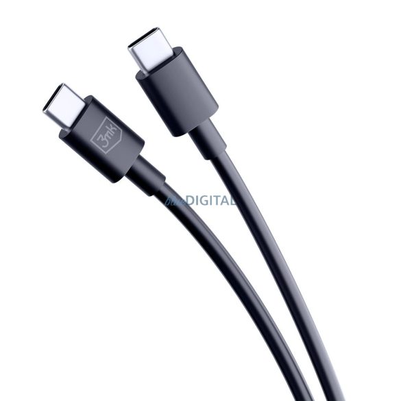 3mk Hyper Cable Type-C - Type-C kábel 100W 5A 1.2m - Fekete