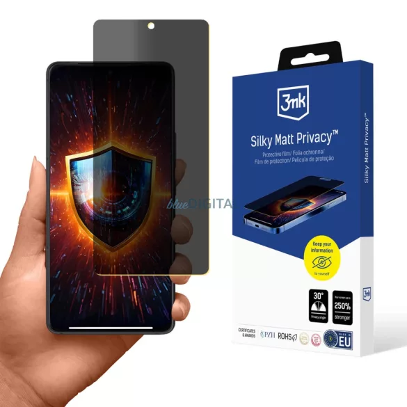3mk Silky Matt magánéletvédő fólia az Asus ROG Phone 9/9 Pro készülékhez