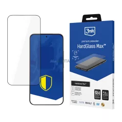   Megerősített, teljes felületet lefedő edzett üveg 3mk HardGlass Max fekete Xiaomi 15T 5G / 15T Pro 5G készülékekhez