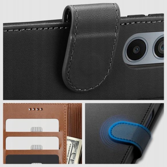 Tech-Protect Wallet tok Samsung Galaxy A15 4G/5G - barna