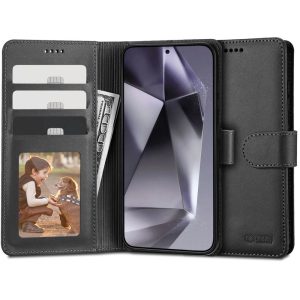 Tech-Protect Wallet tok Samsung Galaxy S24 - fekete