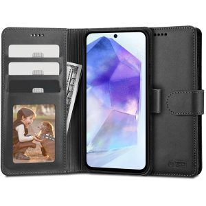 Tech-Protect Wallet tok Samsung Galaxy A55 5G - fekete