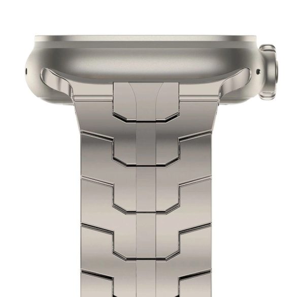 Tech-Protect Stainless Line bracelet csereszíj Apple Watch 4 / 5 / 6 / 7 / 8 / 9 / SE / Ultra 1 / 2 (42/44/45/49 mm) - titánium