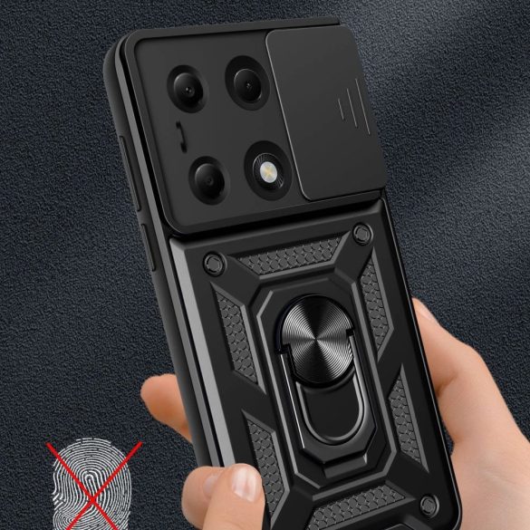 Tech-Protect CamShield Pro tok Xiaomi Redmi Note 13 Pro 5G / Xiaomi Poco X6 5G - fekete