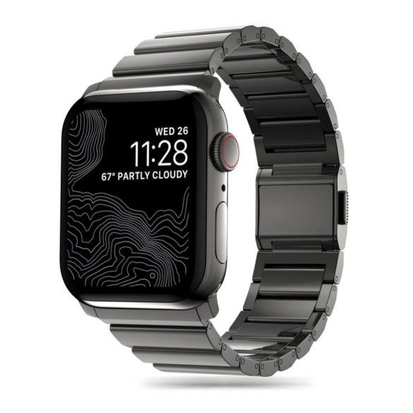 Tech-Protect SteelBand Bracelet csereszíj Apple Watch 4 / 5 / 6 / 7 / 8 / 9 / SE / Ultra 1 / 2 (42/44/45/49 mm) - fekete