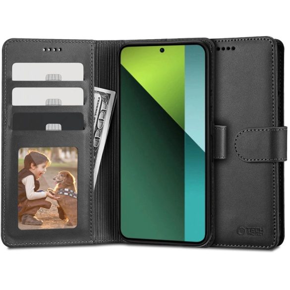 Tech-Protect Wallet tok Xiaomi Redmi Note 13 Pro 5G / Xiaomi Poco X6 5G - fekete