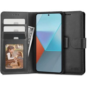 Tech-Protect Wallet tok Xiaomi Redmi Note 13 - fekete