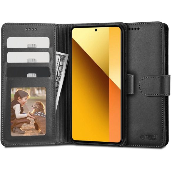 Tech-Protect Wallet tok Xiaomi Redmi Note 13 5G - fekete