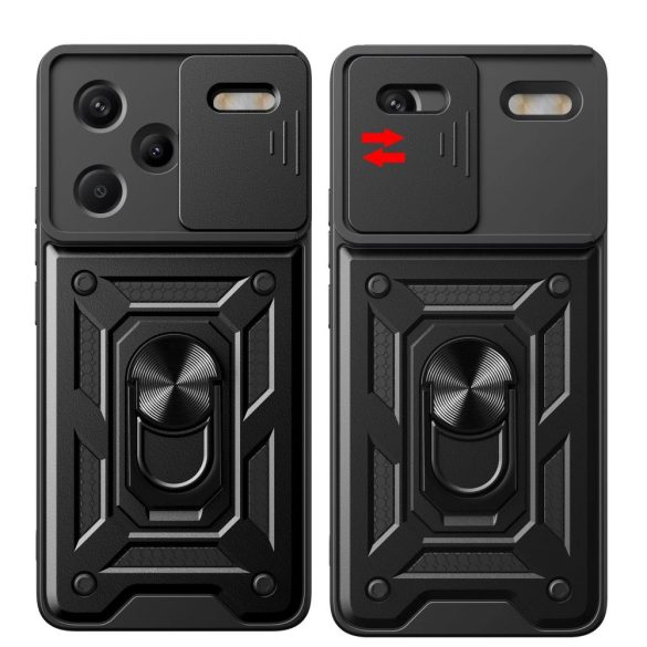 Tech-Protect CamShield Pro tok Xiaomi Redmi Note 13 Pro+ 5G - fekete