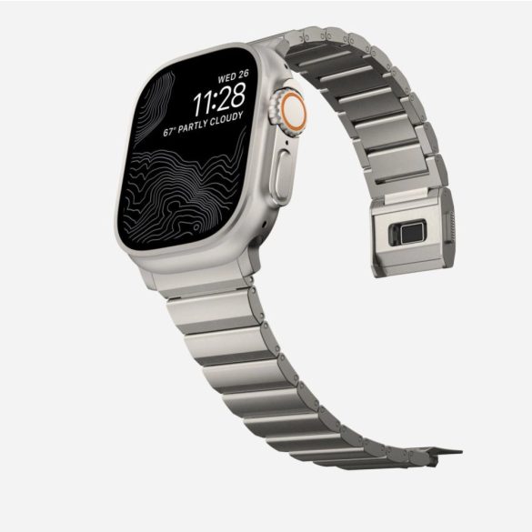 Tech-Protect SteelBand bracelet csereszíj Apple Watch 4 / 5 / 6 / 7 / 8 / 9 / SE / Ultra 1 / 2 (42/44/45/49 mm) - titánium