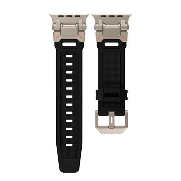 Tech-Protect Delta Pro Strap csereszíj Apple Watch 4 / 5 / 6 / 7 / 8 / 9 / SE / Ultra 1 / 2 (42/44/45/49 mm) - fekete-titánium