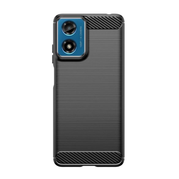 Tech-Protect TPUCarbon tok Motorola Moto G04/G24/G24 Power - fekete