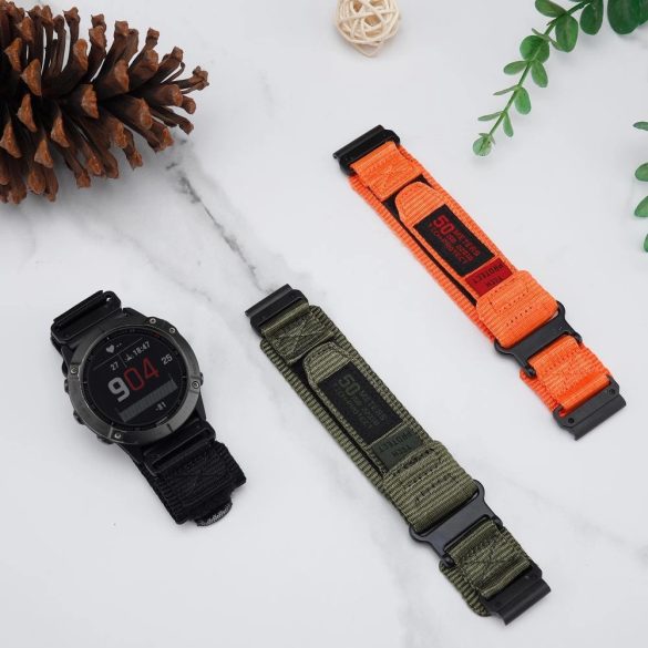 Tech-Protect Scout Pro csereszíj Garmin Fenix ​​3 / 5X / 3HR / 5X Plus / 6X / 6X Pro / 7X - fekete