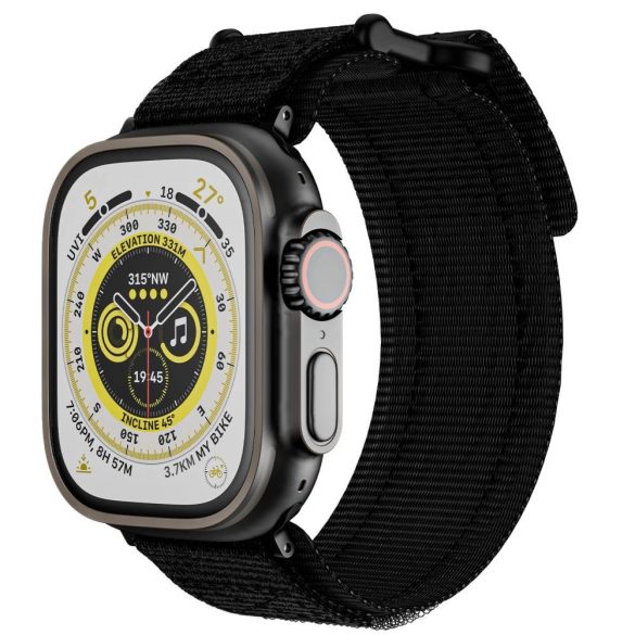 Tech-Protect Scout Pro csereszíj Apple Watch 4 / 5 / 6 / 7 / 8 / 9 / SE / Ultra 1 / 2 (42/44/45/49 mm) - fekete