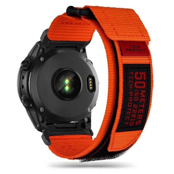 Tech-Protect Scout Pro csereszíj Garmin Fenix 5 / Garmin Fenix 6 / Garmin Fenix 6 Pro / Garmin Fenix 7 - narancs