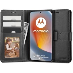 Tech-Protect Wallet tok Motorola Edge 50 Fusion 5G - fekete