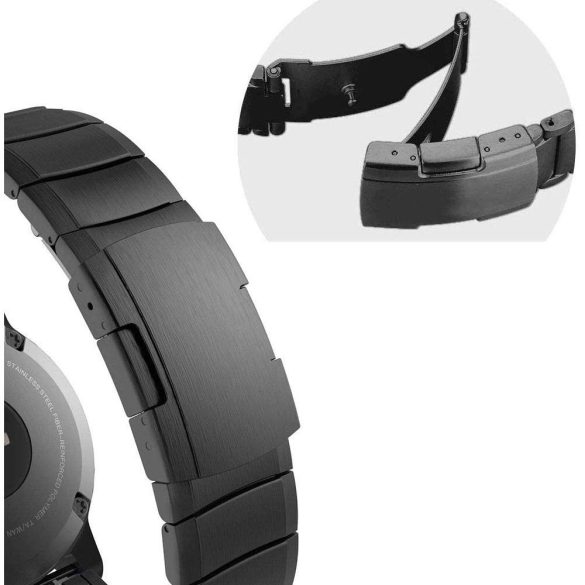 Tech-Protect SteelBand Bracelet csereszíj Garmin Fenix ​​3 / 5X / 3HR / 5X Plus / 6X / 6X Pro / 7X - fekete