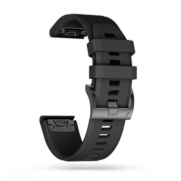 Tech-Protect Smooth szíj Garmin Fenix 3/5X/3HR/5X Plus/6X/6X Pro/7X - fekete