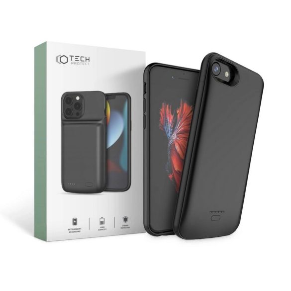 Tech-Protect Battery Pack tok 3200mAh powerbank-kel iPhone 6 / iPhone 6S / iPhone 7 / iPhone 8 / iPhone SE 2020 - fekete