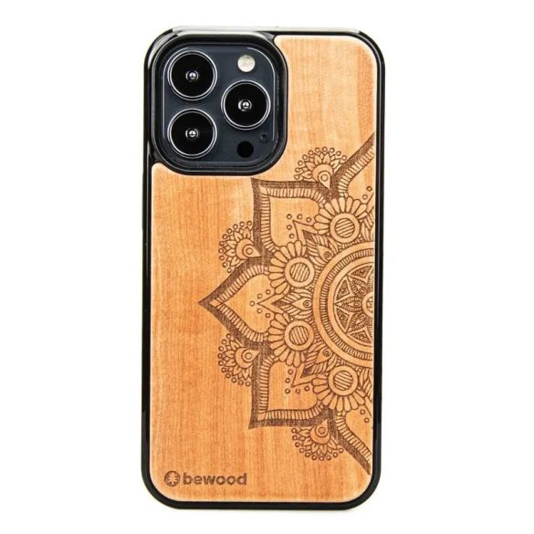 Bewood Mandala Apple Tree tok iPhone 13 Pro - világosbarna