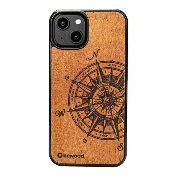 Bewood Traveler Merbau tok iPhone 14 - világosbarna