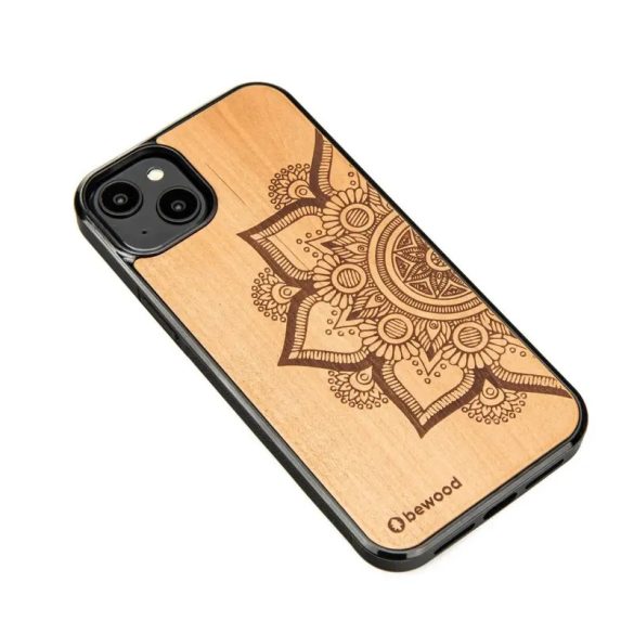 Bewood Mandala Apple Tree tok iPhone 14 Plus - világosbarna