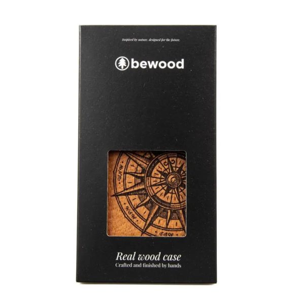 Bewood Traveler Merbau tok iPhone 15 Pro - világosbarna