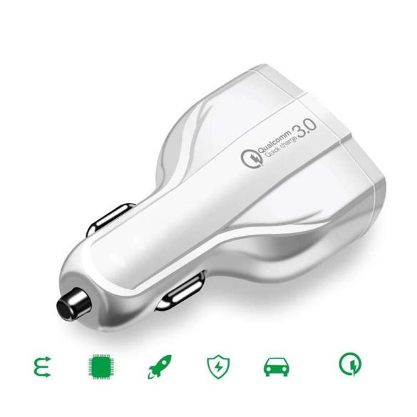 Wozinsky WCC-01 autós töltő 2xUSB-A és 1xUSB-C csatlakozóval