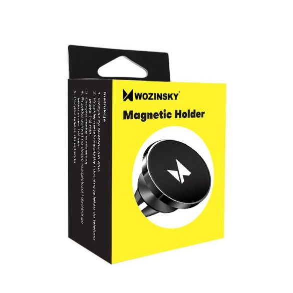 Wozinsky mágneses autós szett tartó szellőző fekete (WMH-04) (373)