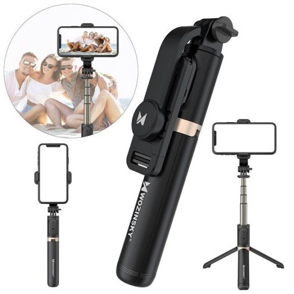 Wozinsky távoli szelfi selfie stick - állvány fekete