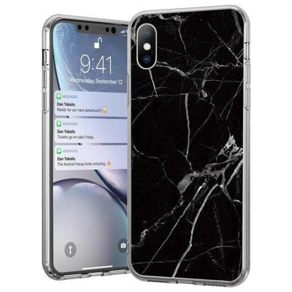 Wozinsky Marble TPU tok Samsung Galaxy Note 9 fekete telefontok