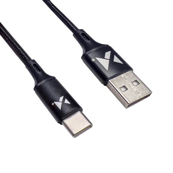 Wozinsky kábel USB - USB type-c 2,4a 1m fekete (WUC-C1B)