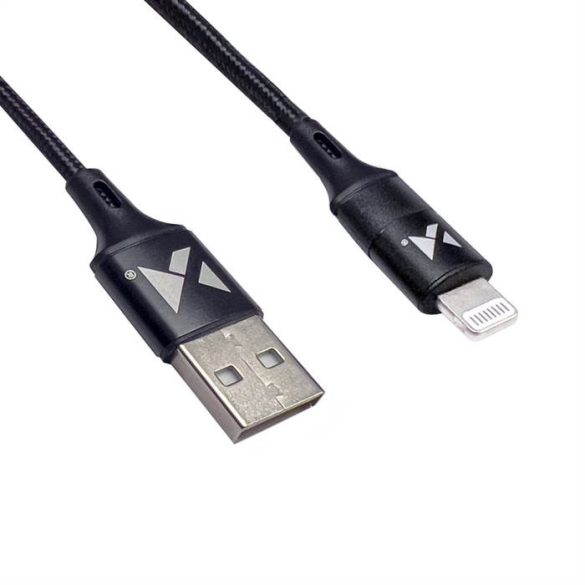 Wozinsky kábel USB - Lightning 2,4a 1m fekete (WUC-L1B)