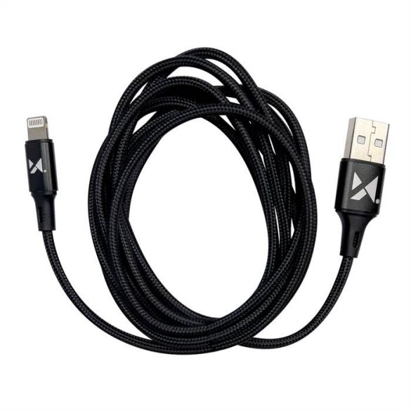 Wozinsky kábel USB - Lightning 2,4a 1m fekete (WUC-L1B)