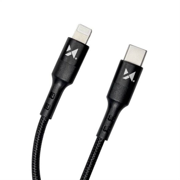 Wozinsky kábel USB type-c - Lightning Power Delivery 18W 2m fekete (WUC-PD-CL2B)