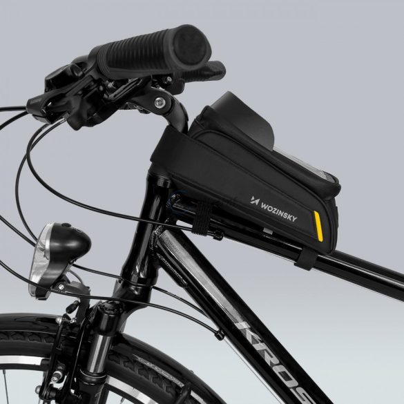 Wozinsky tok kerékpáros táska telefontartó 1l fekete (WBB25BK)