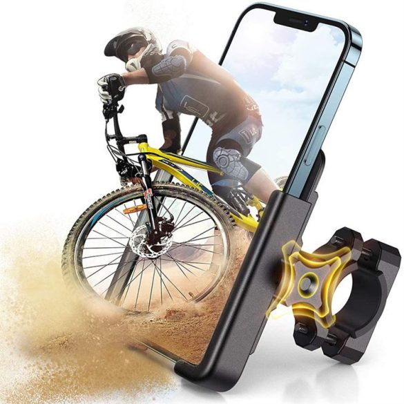 Wozinsky Metal Bike Smartphone kormánykerék fekete (WBHBK3)