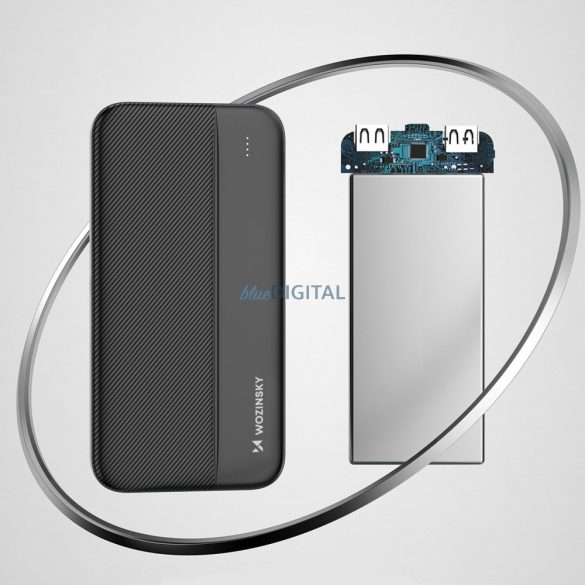 Wozinsky powerbank 10000mAh 2 x USB fekete (WPBBK1)