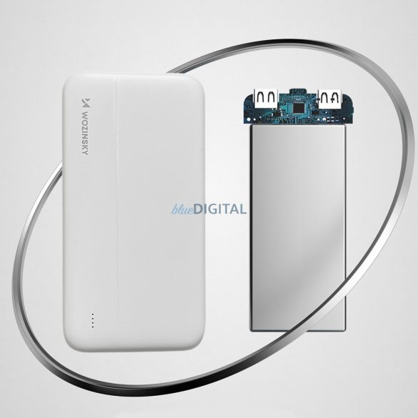 Wozinsky powerbank 10000mAh 2 x USB fehér (WPBWE1)