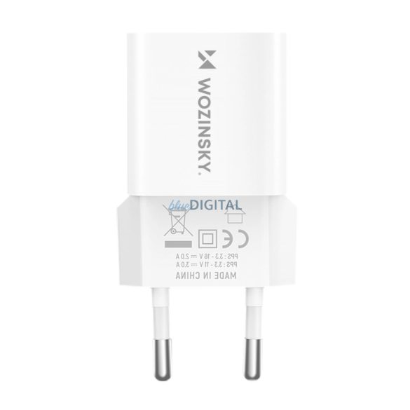 Wozinsky WWCEAC hálózati töltő 1xUSB-A és 1xUSB-C csatlakozásasl GaN 33W - fehér