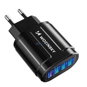 Wozinsky WWCUAB hálózati töltő 4xUSB-A csatlakozóval 48W fekete