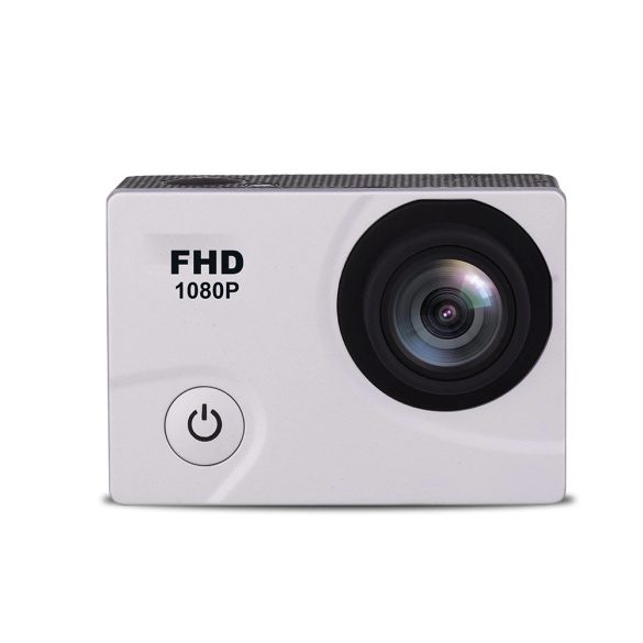 DV2400 Full HD Wi-Fi 12Mpx sportkamera, nagy látószögű vízálló + kiegészítők - fehér