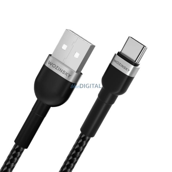 Wozinsky WNBAC2 USB-A - Type-C kábel 2.4A 2m - fekete